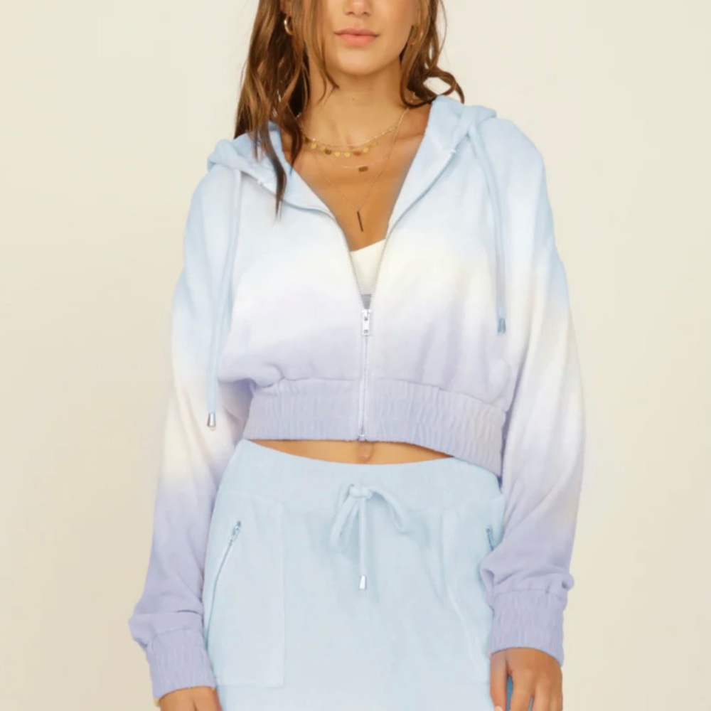 Vintage Havana French Terry Crop Hoodie